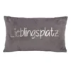 Kissen LIEBLINGSPLATZ silber