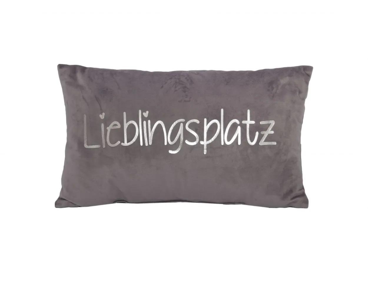 Kissen LIEBLINGSPLATZ silber