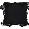 Kissen TASSELS schwarz