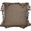 Kissen TASSELS taupe