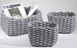Korb COTTON grau