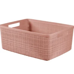 Korb JUTE rosa