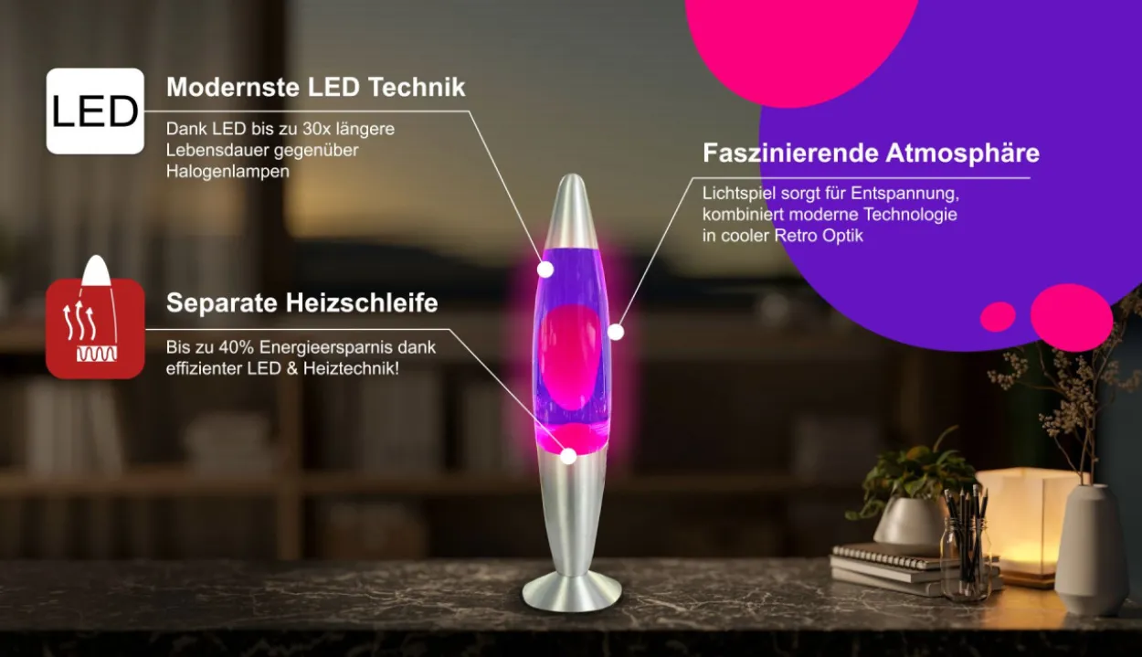 Lavaleuchte LED FINO