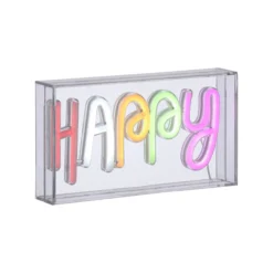 Leuchtobjekt HAPPY LED NEON