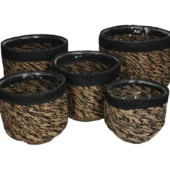 Pflanzgefäß JUTE schwarz XL