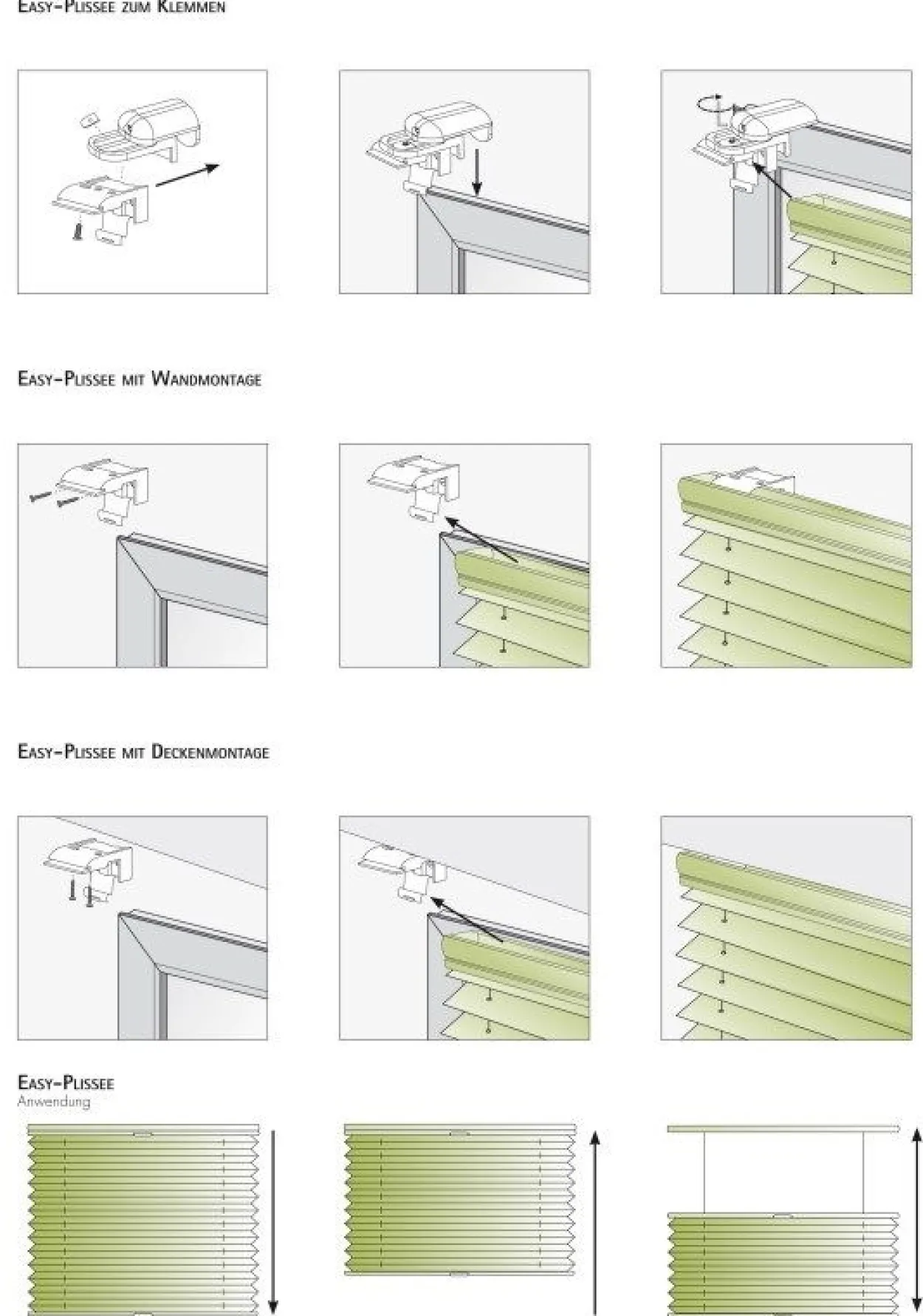 Plissee FREE grau 60x130cm