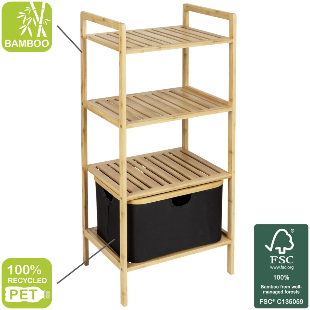 Regal mit 3 Etagen ECORI