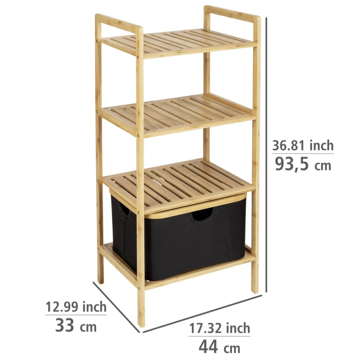 Regal mit 3 Etagen ECORI