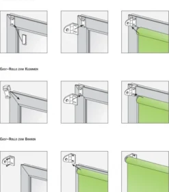 Rollo KLEMMFIX grau 60x160cm
