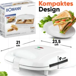 Sandwichtoaster WHITE