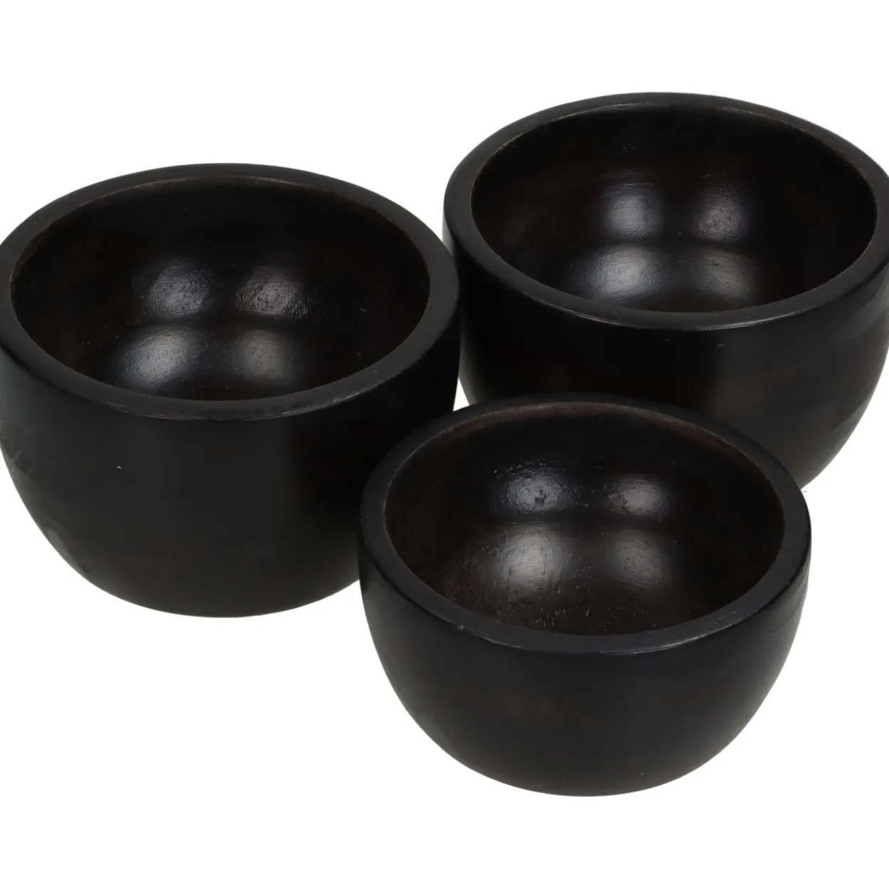Schale WOOD schwarz