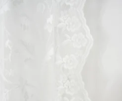 Schlaufenschal ROMANTIK weiß
