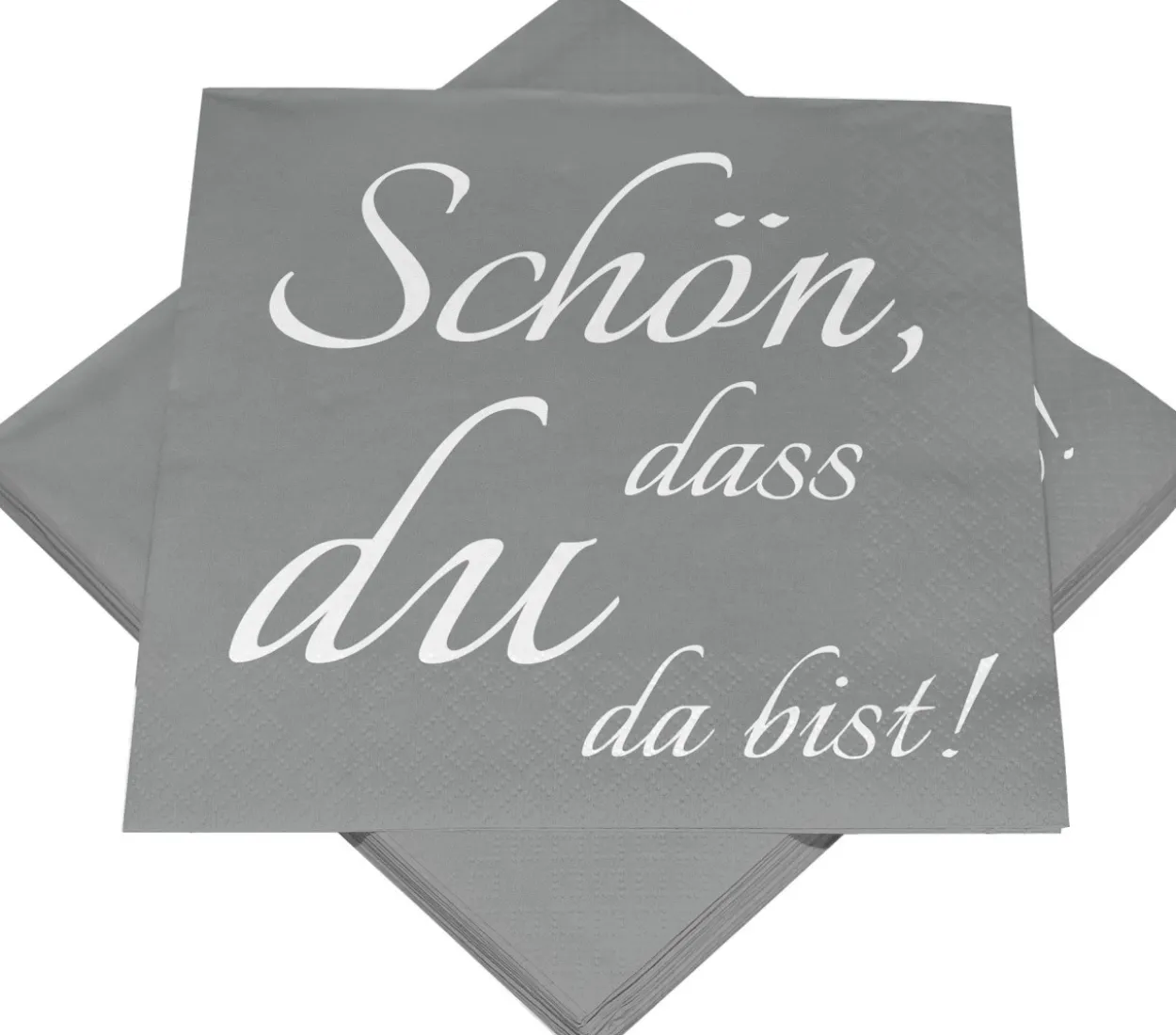 Servietten SCHÖN DASS DU DA