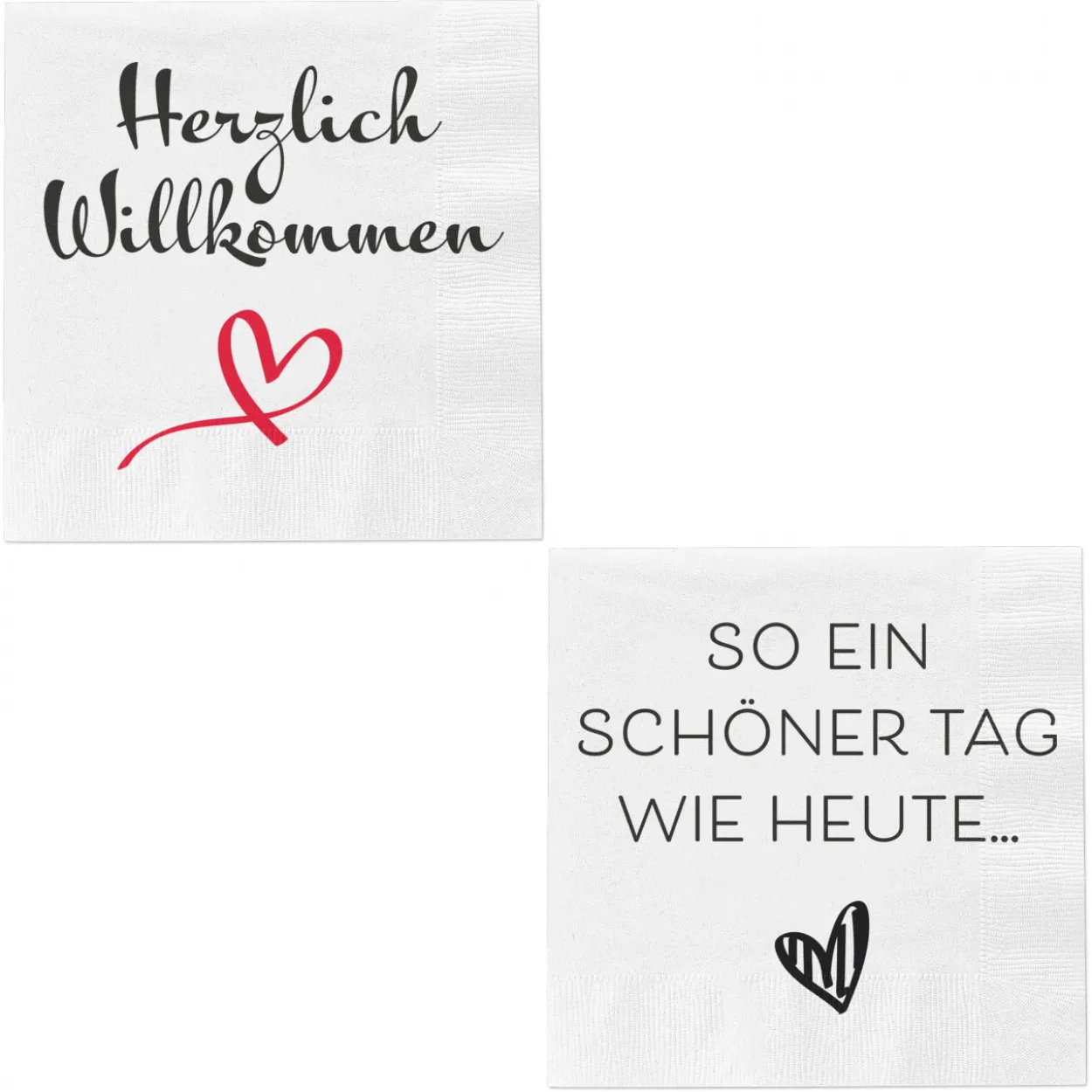 Servietten SPRÜCHE