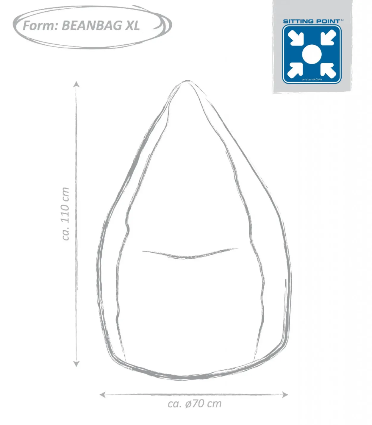 Sitzsack JAMIE XL