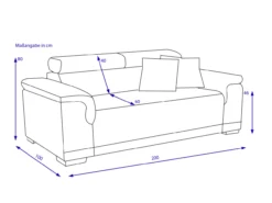 Sofa 2-Sitzer FONDI