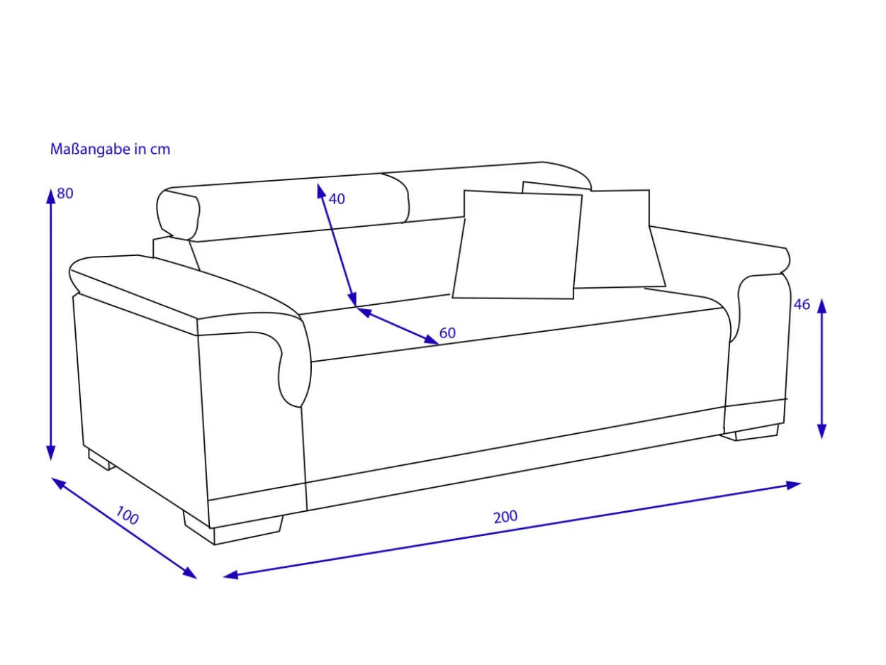 Sofa 2-Sitzer FONDI