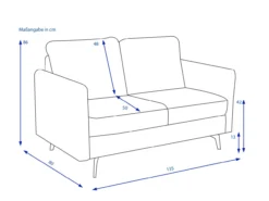Sofa 2 Sitzer JENIK