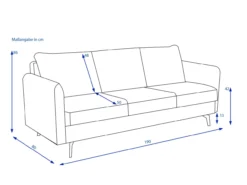 Sofa 3 Sitzer JENIK