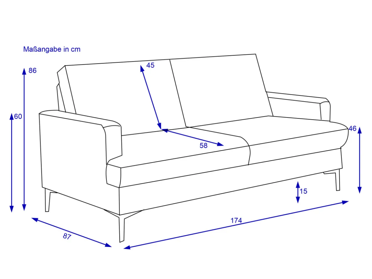 Sofa 3-Sitzer KALVIN