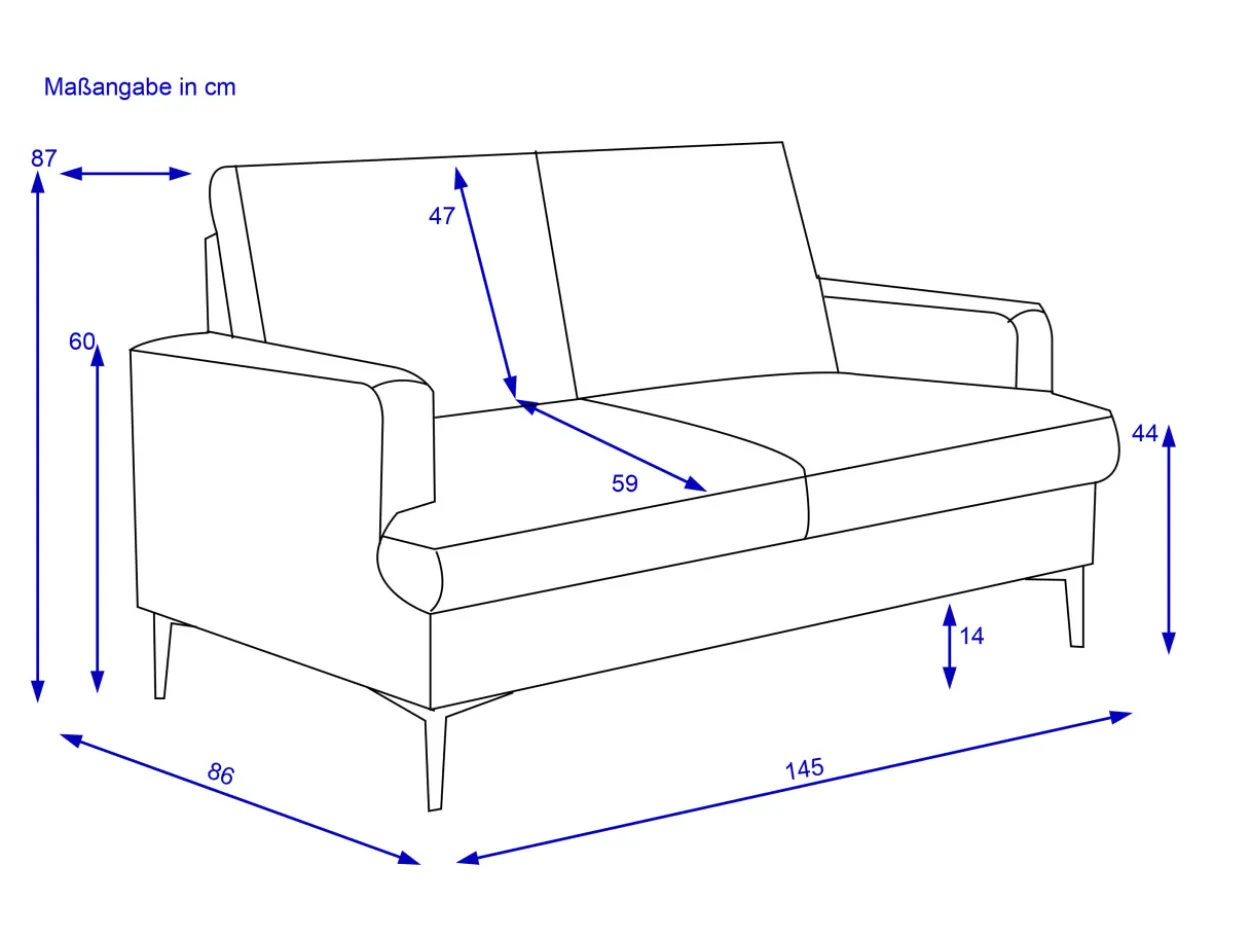 Sofa 2-Sitzer KALVIN