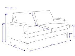 Sofa 3-Sitzer KALVIN