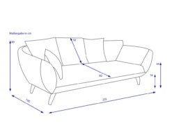 Sofa 3-Sitzer LIVIN PATRAS