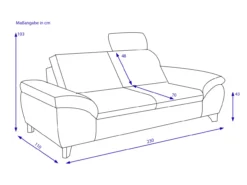 Sofa 2,5-Sitzer PALJA