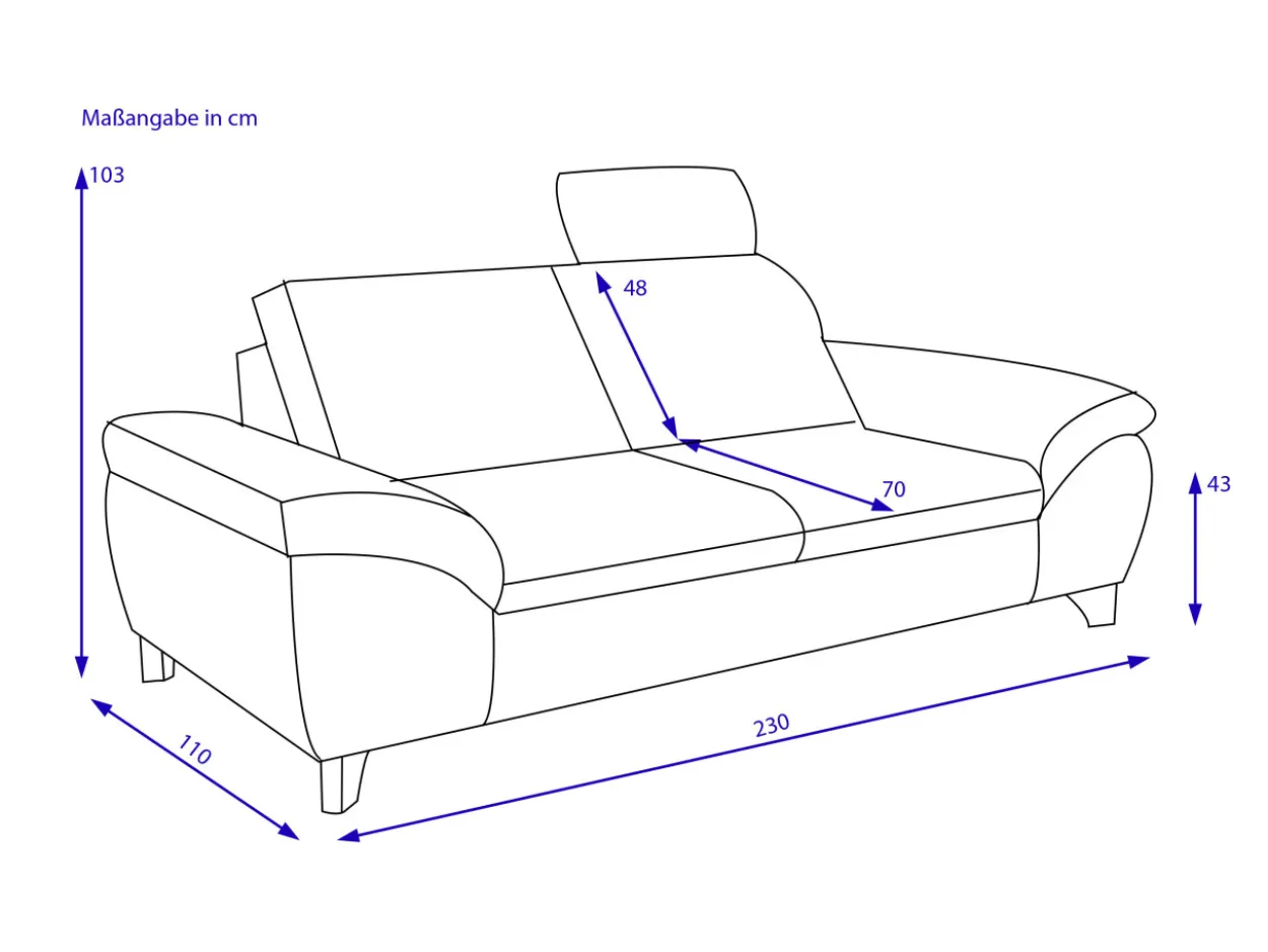 Sofa 2,5-Sitzer PALJA