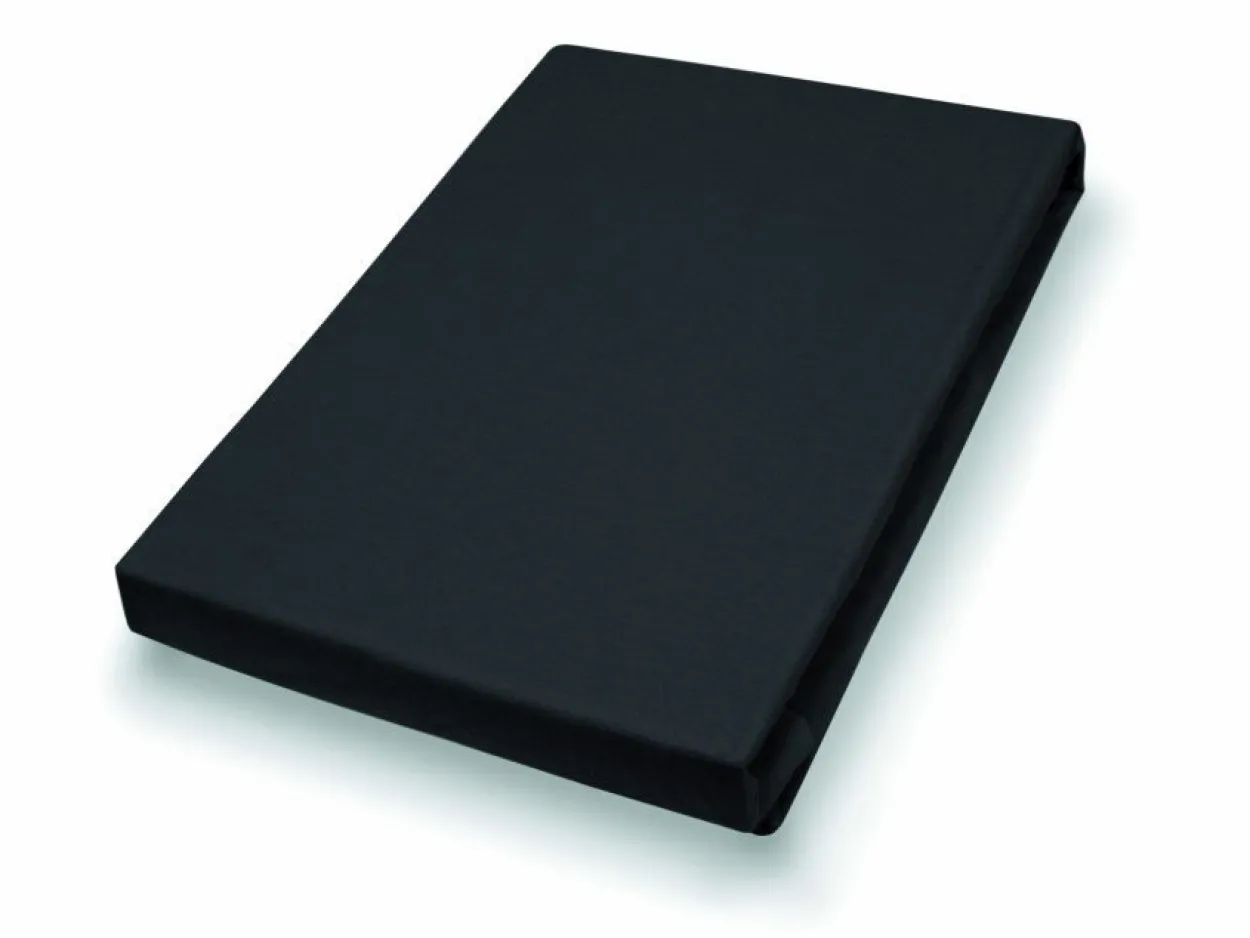 Spannbettlaken 190x200 schwarz