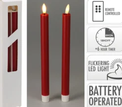 Stabkerze LED RED