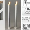 Stabkerze LED SILVER