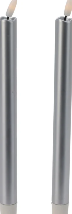 Stabkerze LED SILVER