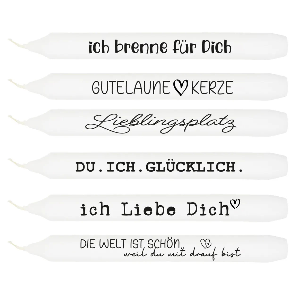 Stabkerze SPRÜCHE