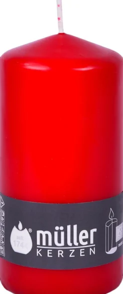 Stumpenkerze RED