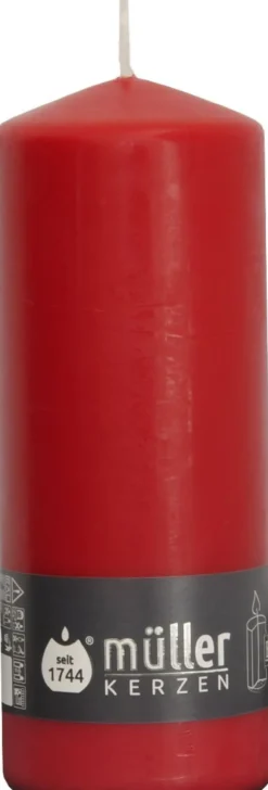 Stumpenkerze RED