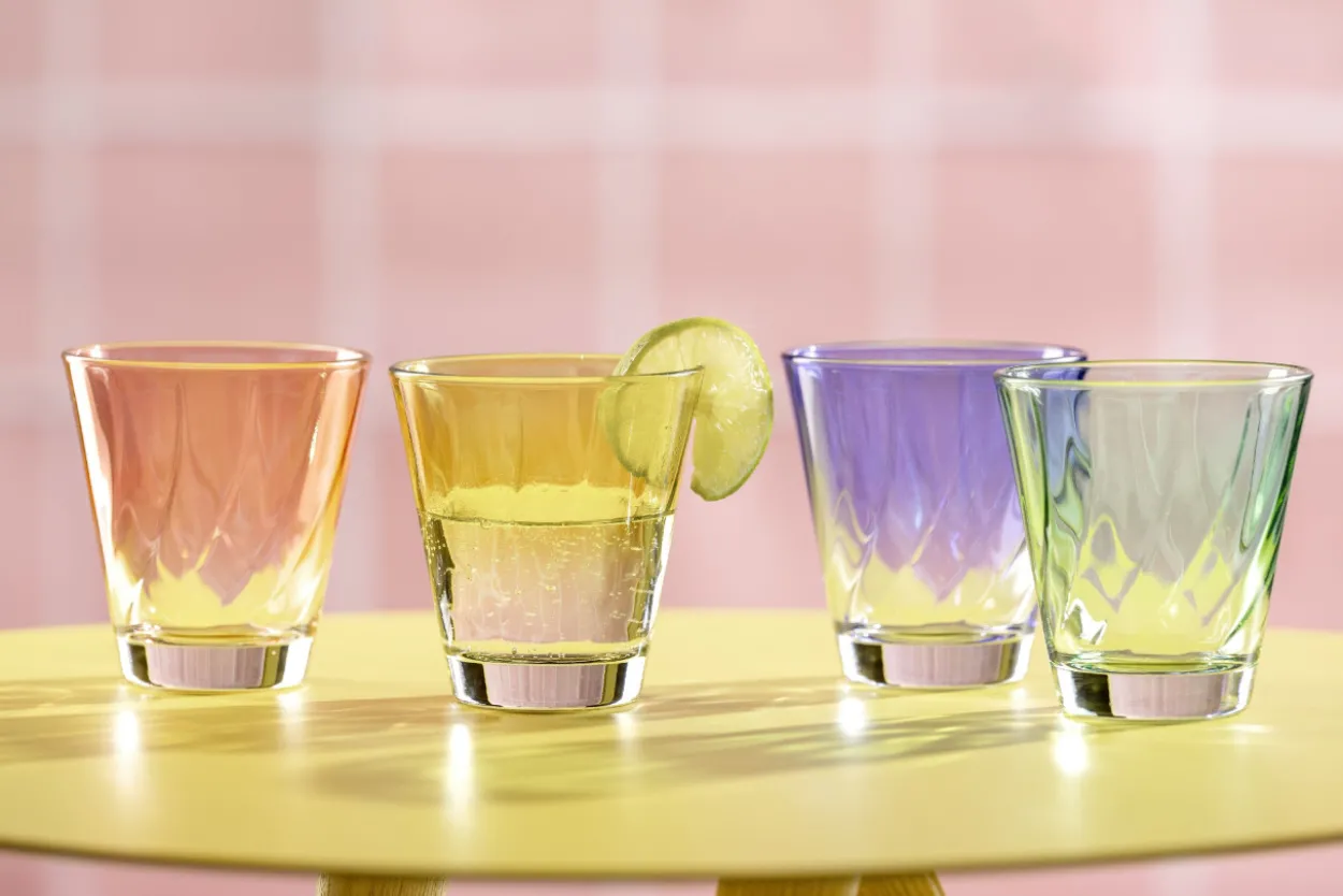 Trinkglas TWIST gelb