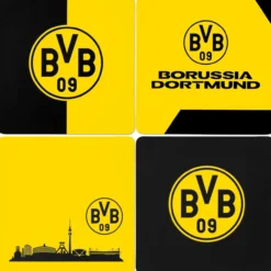 Untersetzer BVB 4er-Set