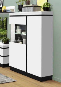Vitrine ASMUS weiß