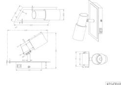 Wandspot LED LIGHT 1-flammig