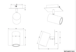 Wandspot MARLEY 1-flammig