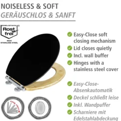 WC-Sitz BAMBUSA BLACK