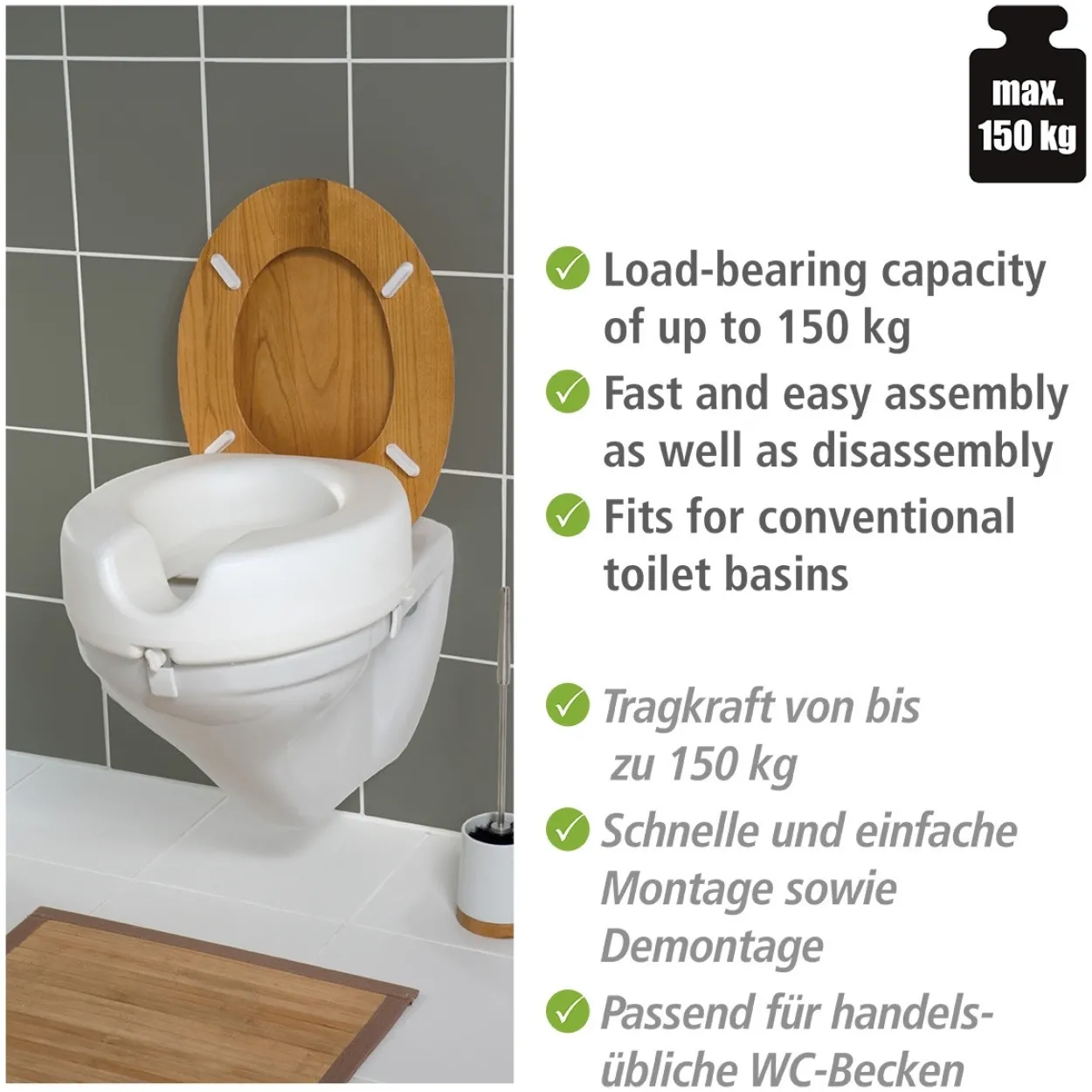 WC-Sitz Erhöhung SECURA