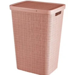 Wäschesammler JUTE rosa